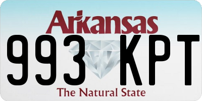 AR license plate 993KPT