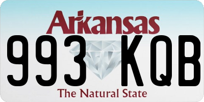 AR license plate 993KQB