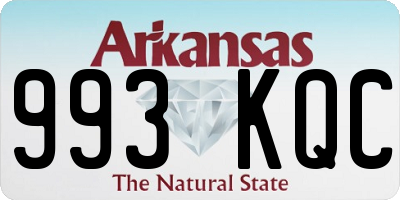 AR license plate 993KQC
