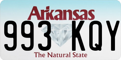 AR license plate 993KQY