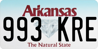 AR license plate 993KRE