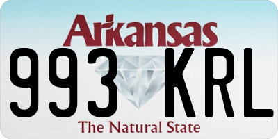 AR license plate 993KRL