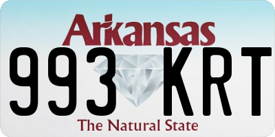 AR license plate 993KRT