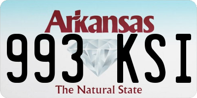 AR license plate 993KSI