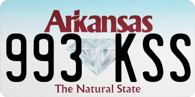 AR license plate 993KSS