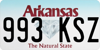 AR license plate 993KSZ