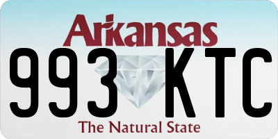 AR license plate 993KTC