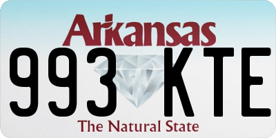 AR license plate 993KTE