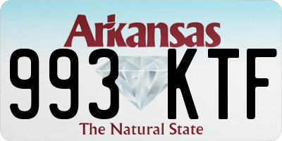 AR license plate 993KTF