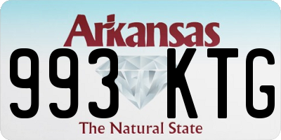 AR license plate 993KTG
