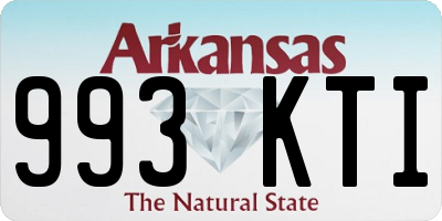 AR license plate 993KTI
