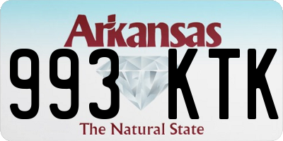 AR license plate 993KTK