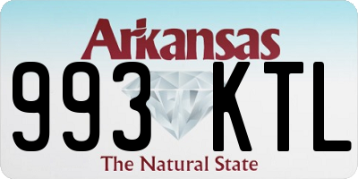 AR license plate 993KTL