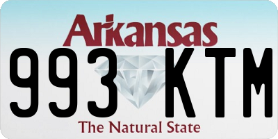 AR license plate 993KTM