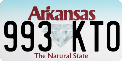 AR license plate 993KTO