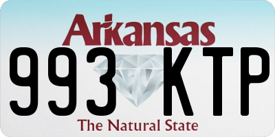 AR license plate 993KTP