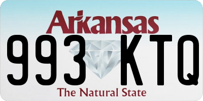 AR license plate 993KTQ