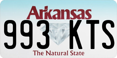 AR license plate 993KTS