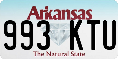 AR license plate 993KTU