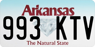 AR license plate 993KTV