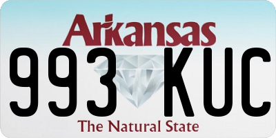 AR license plate 993KUC