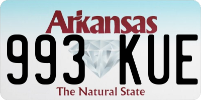 AR license plate 993KUE