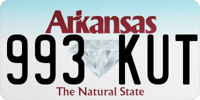 AR license plate 993KUT