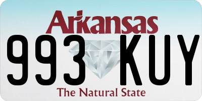 AR license plate 993KUY