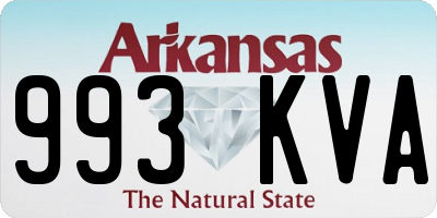 AR license plate 993KVA