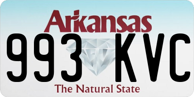AR license plate 993KVC