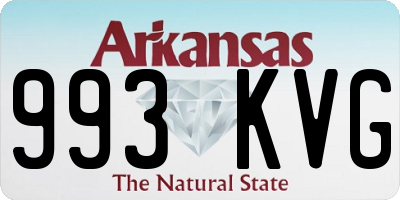 AR license plate 993KVG