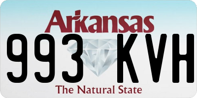 AR license plate 993KVH