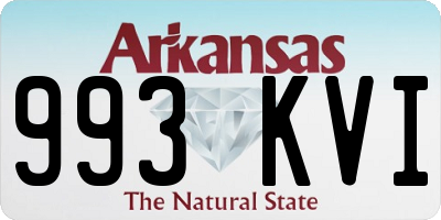 AR license plate 993KVI