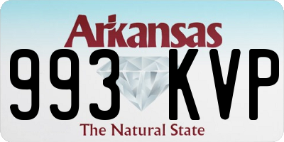 AR license plate 993KVP