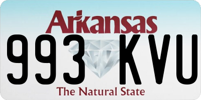 AR license plate 993KVU