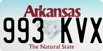 AR license plate 993KVX