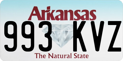 AR license plate 993KVZ