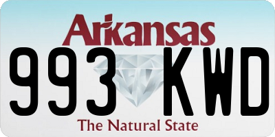 AR license plate 993KWD