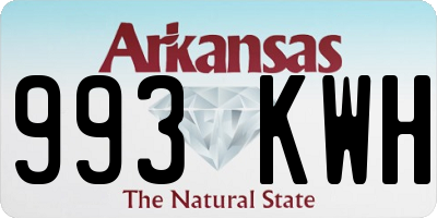 AR license plate 993KWH