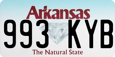 AR license plate 993KYB