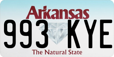 AR license plate 993KYE