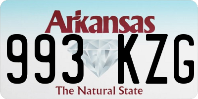 AR license plate 993KZG