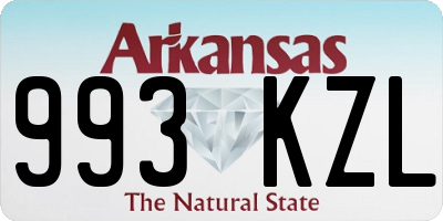 AR license plate 993KZL