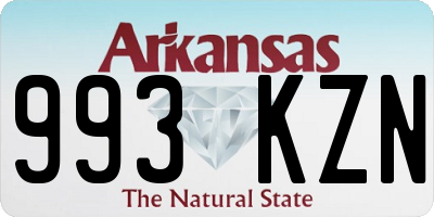 AR license plate 993KZN