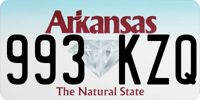 AR license plate 993KZQ
