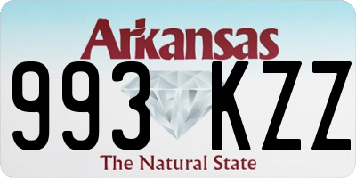 AR license plate 993KZZ