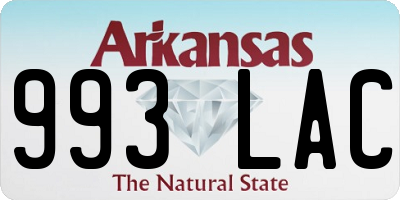 AR license plate 993LAC