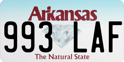 AR license plate 993LAF