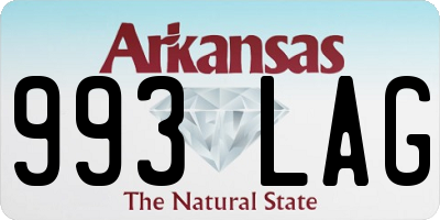 AR license plate 993LAG