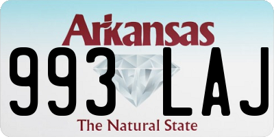 AR license plate 993LAJ